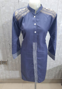Embroidered Greyish Blue Shalwar Kameez