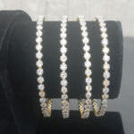 Pearl Beads Gold Plated Bangles