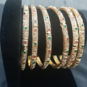 Indian Style Gold Plated Bangles Set