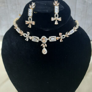 Zircon Gold Plated Necklace Set