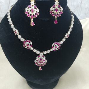 Zircon Gold Plated Necklace Set