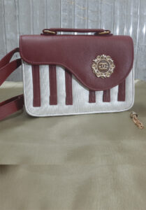 Striped Hand Bag for Women