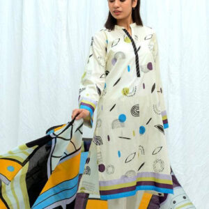3 Piece Unstitched Lawn Dress