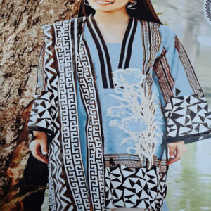 3 piece unstitched lawn dress